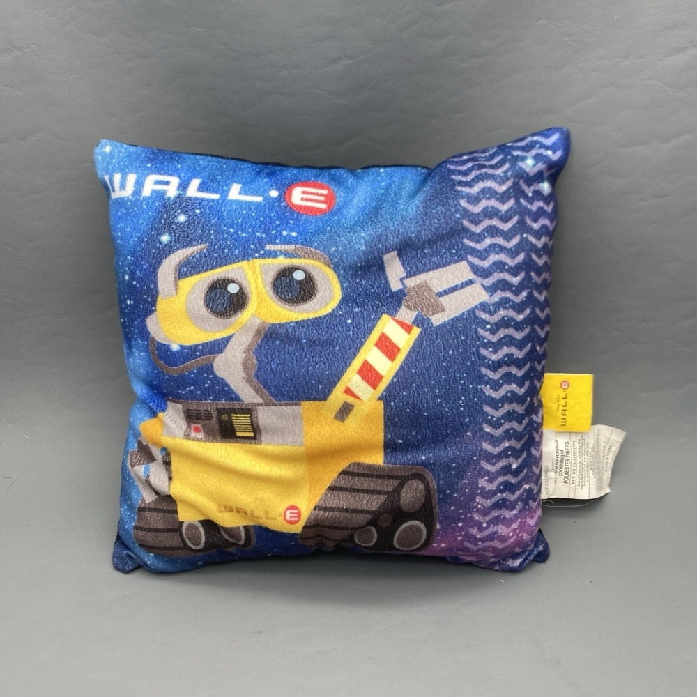 Vintage Disney WALL-E 11"x11" Pillow Manufactured By Idea Nuova PLUSH